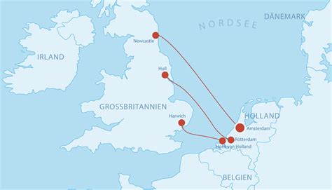 fähren holland england karte